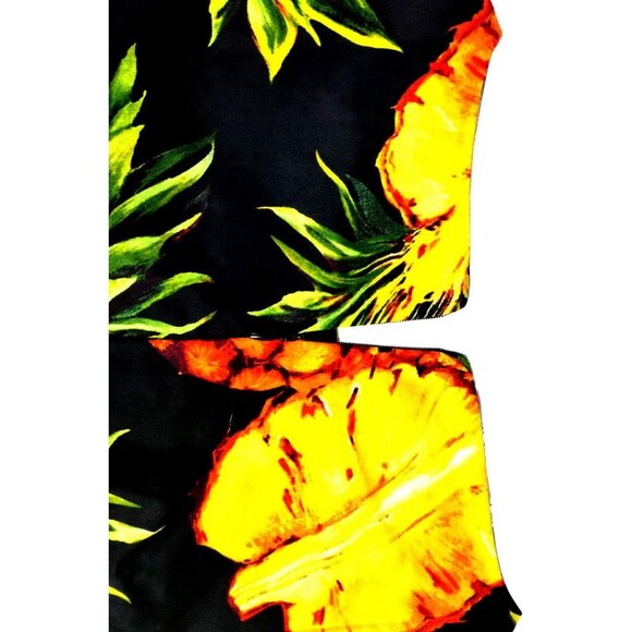 Women's 1950 Boatneck Cap Sleeve Vintage Swing Cocktail Party Dress with Pockets - Picture 7 of 8